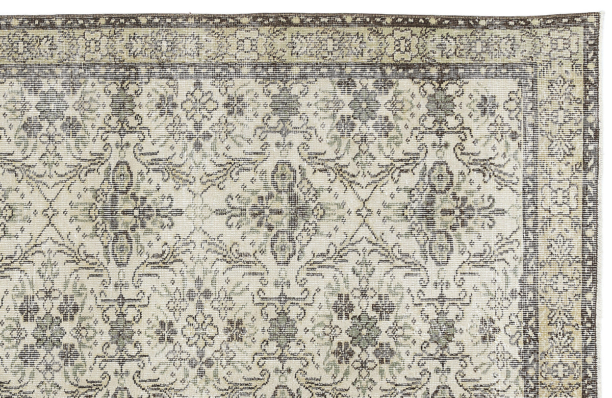 Naturel Over Dyed Vintage Rug 4&#39;9&#39;&#39; x 8&#39;0&#39;&#39; ft 144 x 245 cm