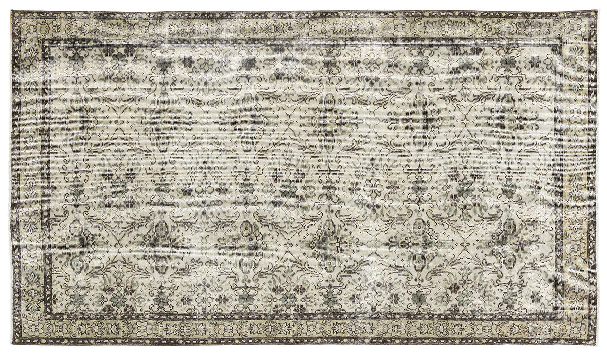 Naturel Over Dyed Vintage Rug 4&#39;9&#39;&#39; x 8&#39;0&#39;&#39; ft 144 x 245 cm