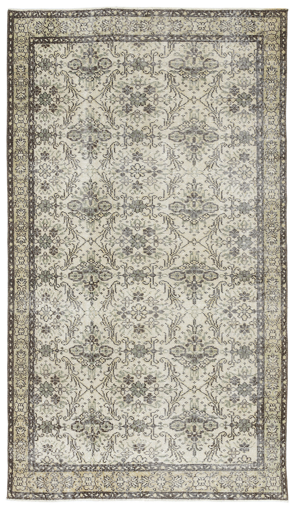 Naturel Over Dyed Vintage Rug 4'9'' x 8'0'' ft 144 x 245 cm