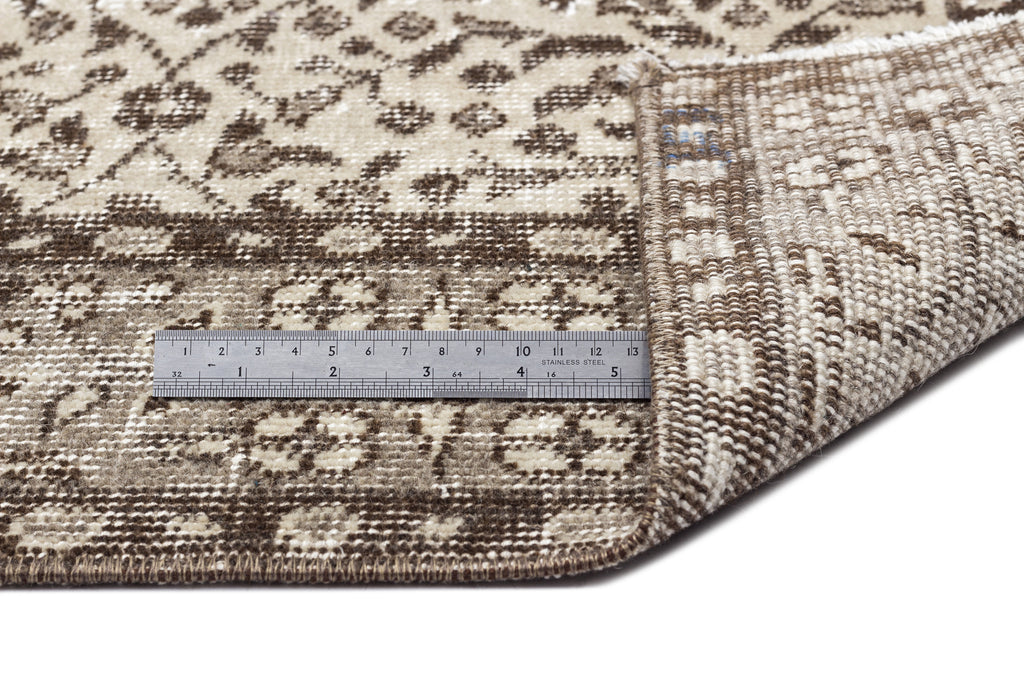 Naturel Over Dyed Vintage Rug 5'5'' x 9'1'' ft 166 x 277 cm