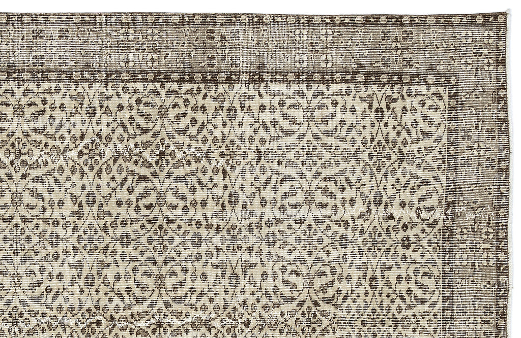 Naturel Over Dyed Vintage Rug 5'5'' x 9'1'' ft 166 x 277 cm