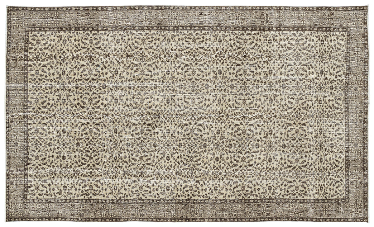 Naturel Over Dyed Vintage Rug 5&#39;5&#39;&#39; x 9&#39;1&#39;&#39; ft 166 x 277 cm
