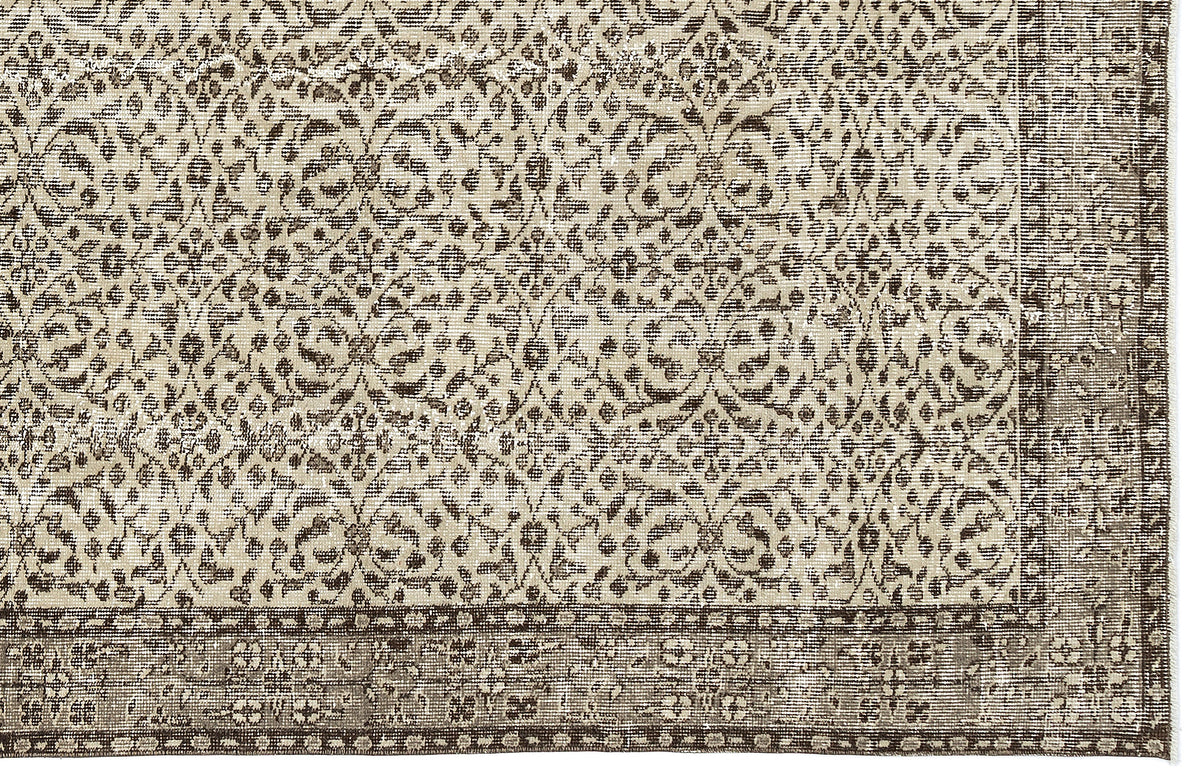 Naturel Over Dyed Vintage Rug 5&#39;5&#39;&#39; x 9&#39;1&#39;&#39; ft 166 x 277 cm