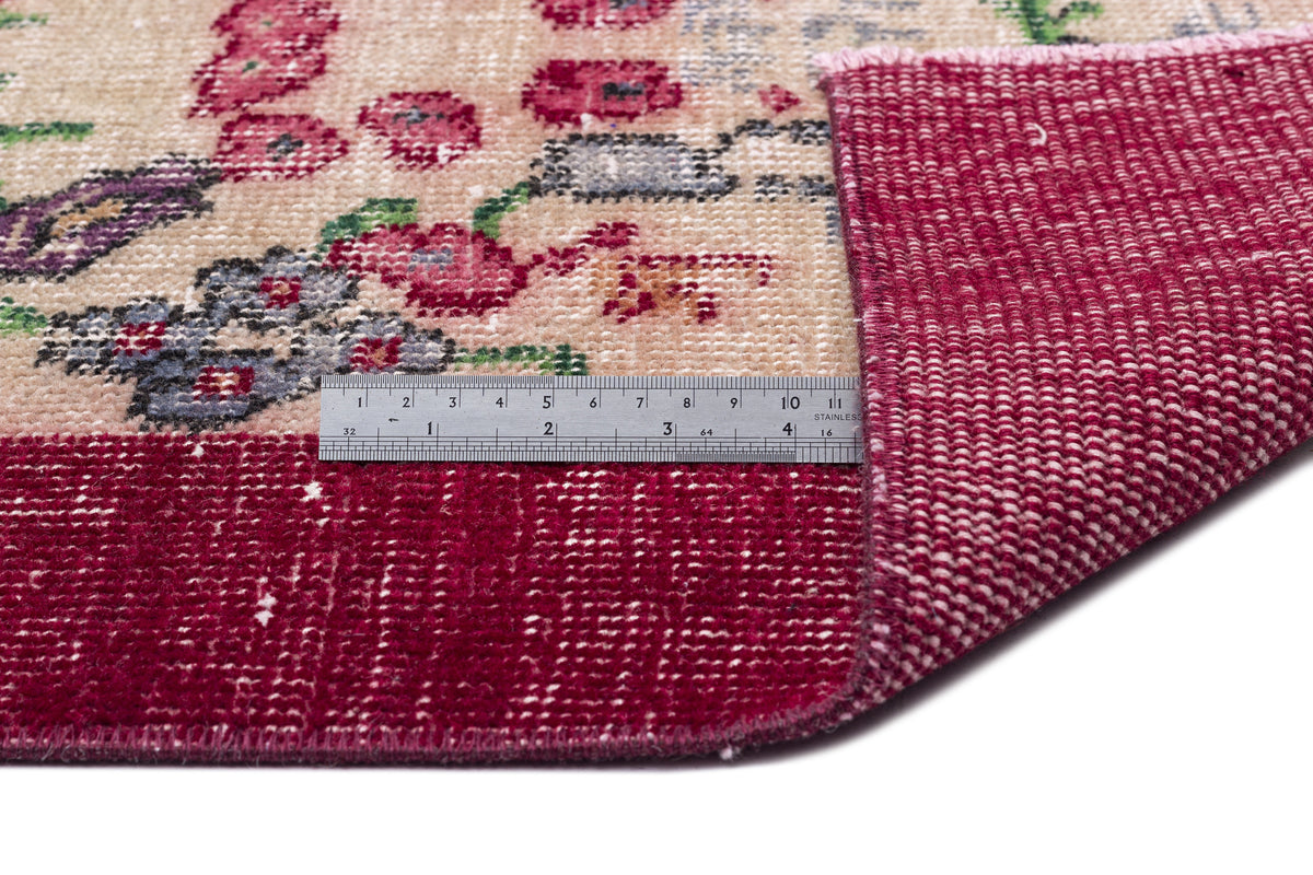 Naturel Over Dyed Vintage Rug 5&#39;4&#39;&#39; x 8&#39;6&#39;&#39; ft 163 x 260 cm