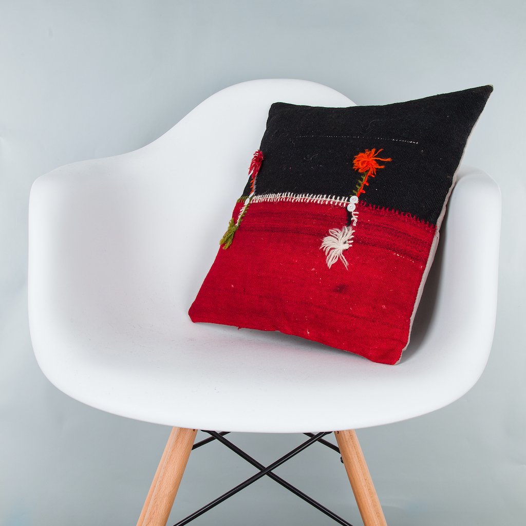Bohemian_Multiple Color_Kilim Pillow Cover_16x16_Z1003_7707