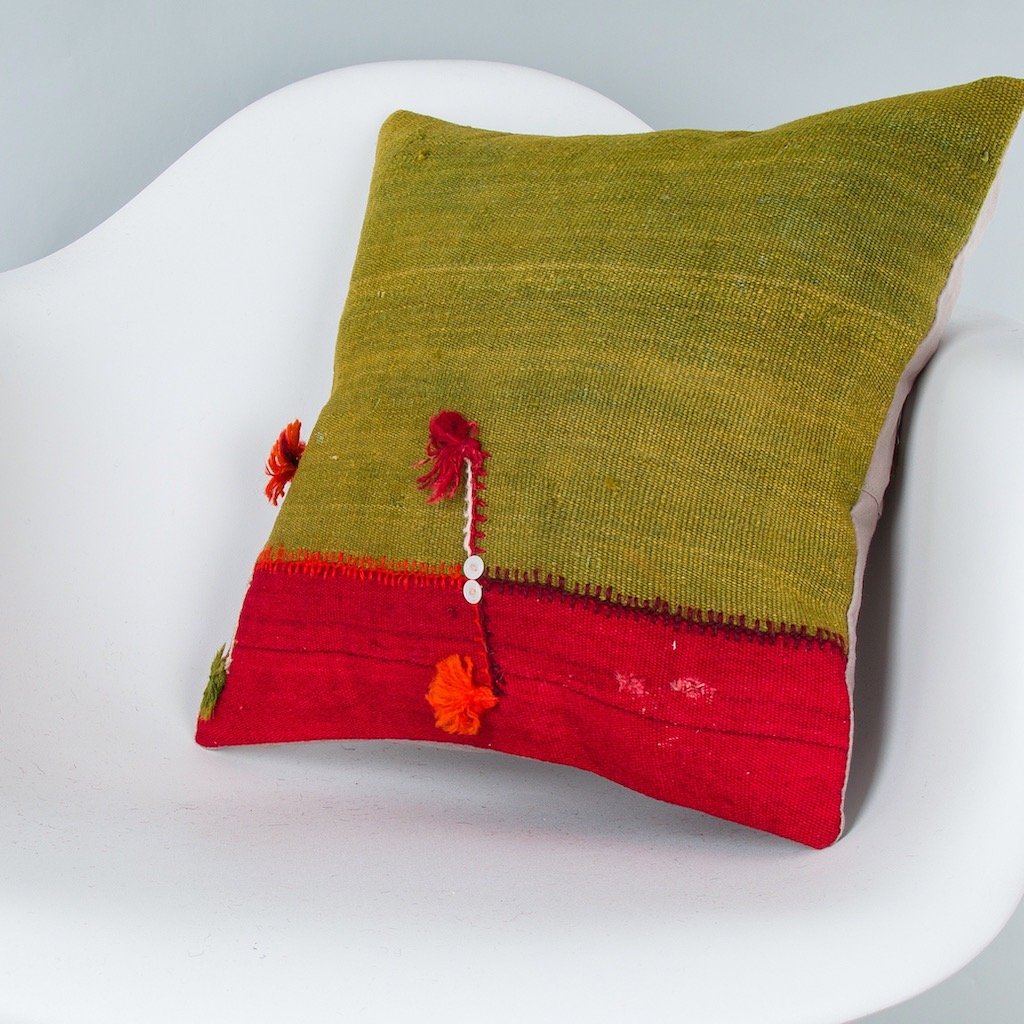 Bohemian_Multiple Color_Kilim Pillow Cover_16x16_Z1003_7708