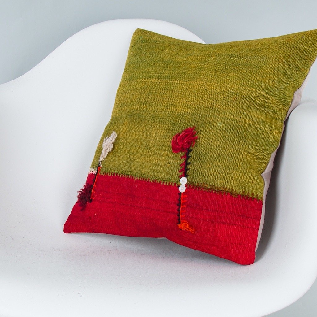 Bohemian_Multiple Color_Kilim Pillow Cover_16x16_Z1003_7709