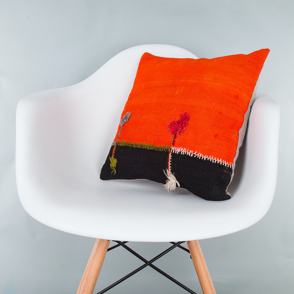 Bohemian_Multiple Color_Kilim Pillow Cover_16x16_Z1003_7734