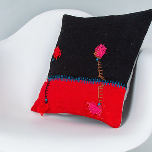 Bohemian_Multiple Color_Kilim Pillow Cover_16x16_Z1003_7741