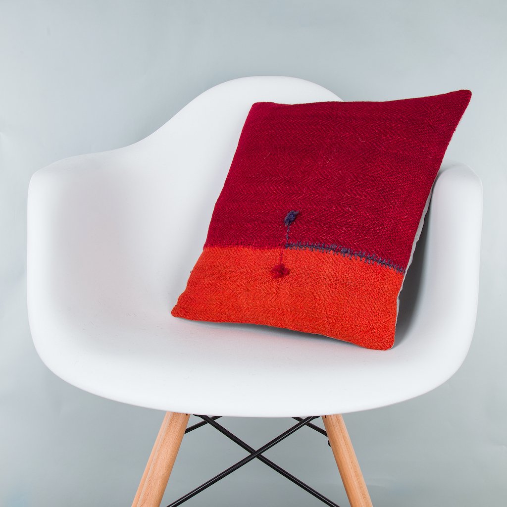 Bohemian_Multiple Color_Kilim Pillow Cover_16x16_Z1003_7742