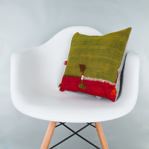 Bohemian_Multiple Color_Kilim Pillow Cover_16x16_Z1003_7810