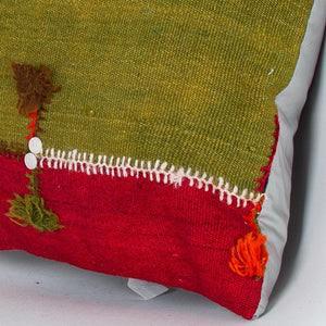 Bohemian_Multiple Color_Kilim Pillow Cover_16x16_Z1003_7810