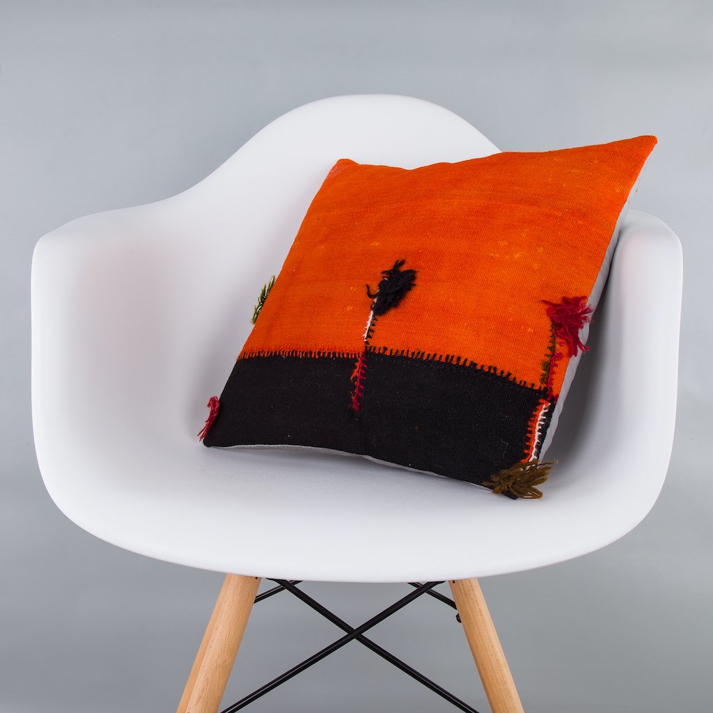 Bohemian_Multiple Color_Kilim Pillow Cover_16x16_Z1003_7812