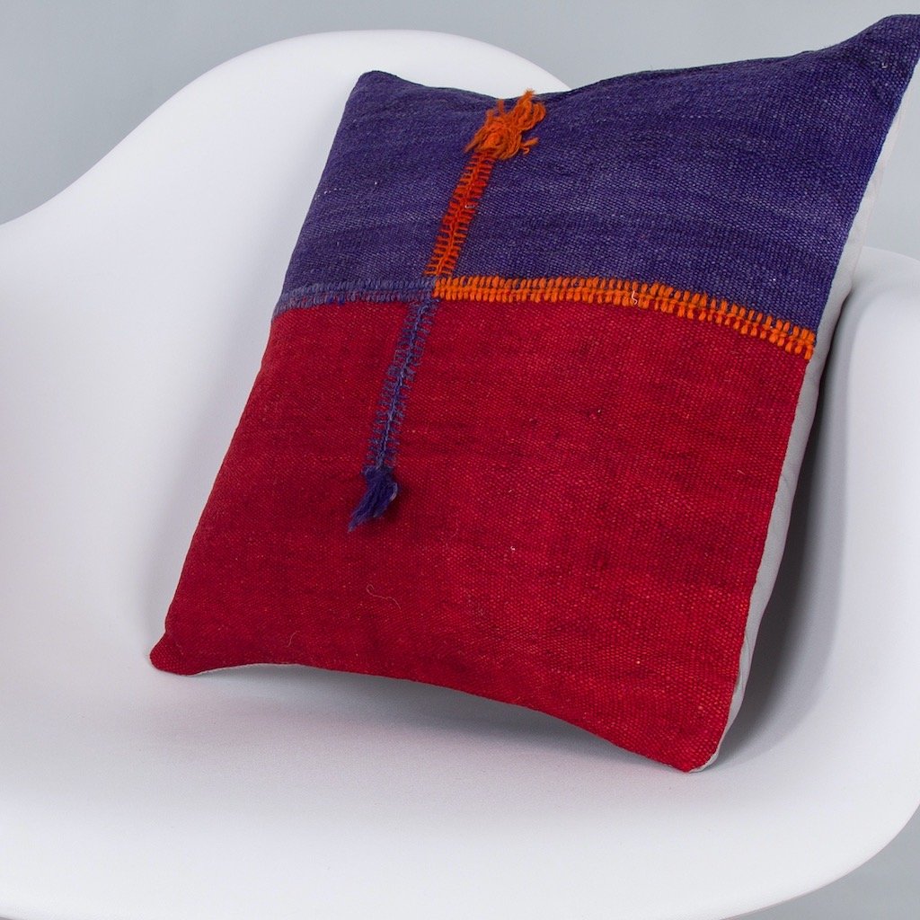 Bohemian_Multiple Color_Kilim Pillow Cover_16x16_Z1003_7819