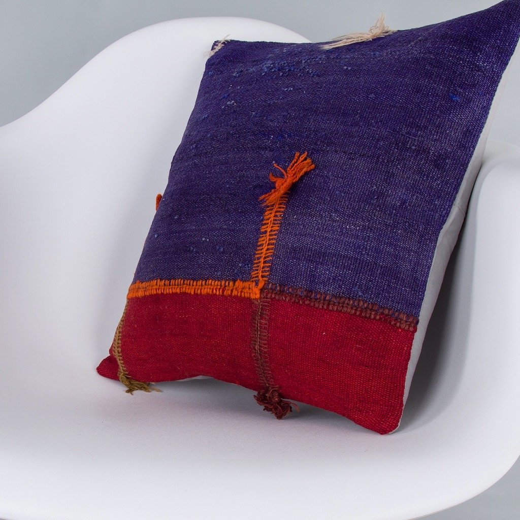 Bohemian_Multiple Color_Kilim Pillow Cover_16x16_Z1003_7823