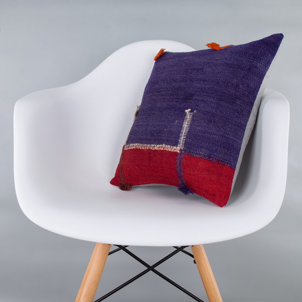 Bohemian_Multiple Color_Kilim Pillow Cover_16x16_Z1003_7824