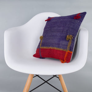 Bohemian_Multiple Color_Kilim Pillow Cover_16x16_Z1003_7828