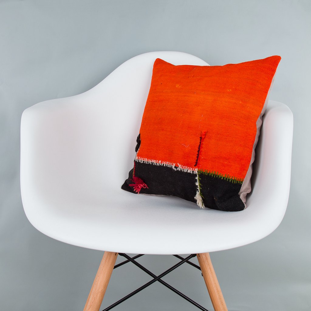 Bohemian_Multiple Color_Kilim Pillow Cover_16x16_Z1003_8366