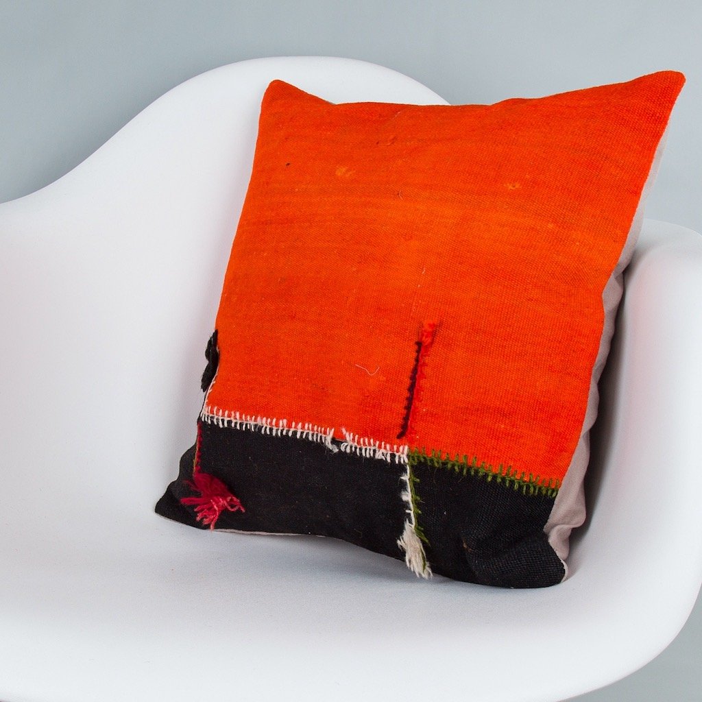 Bohemian_Multiple Color_Kilim Pillow Cover_16x16_Z1003_8366