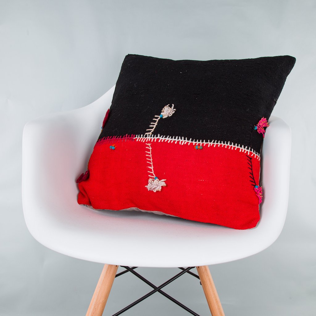 Bohemian_Multiple Color_Kilim Pillow Cover_20x20_Z1003_9328