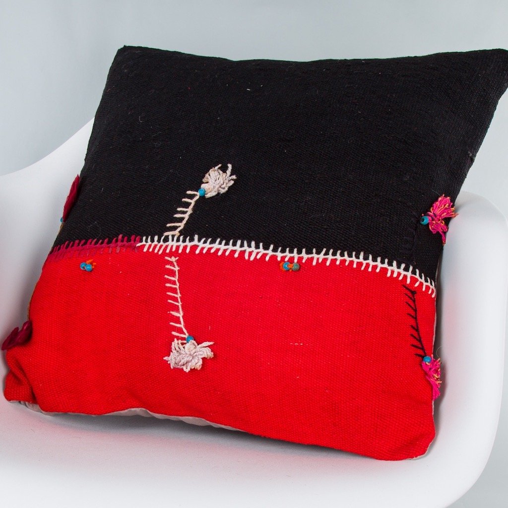 Bohemian_Multiple Color_Kilim Pillow Cover_20x20_Z1003_9328
