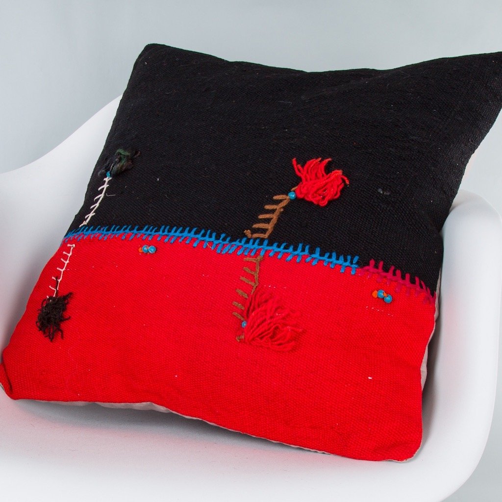 Bohemian_Multiple Color_Kilim Pillow Cover_20x20_Z1003_9338
