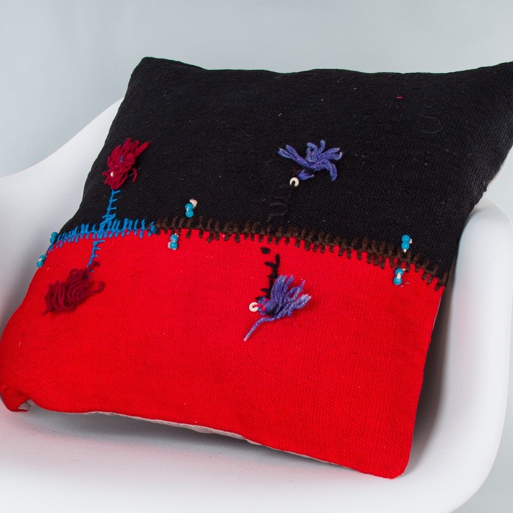 Bohemian_Multiple Color_Kilim Pillow Cover_20x20_Z1003_9341