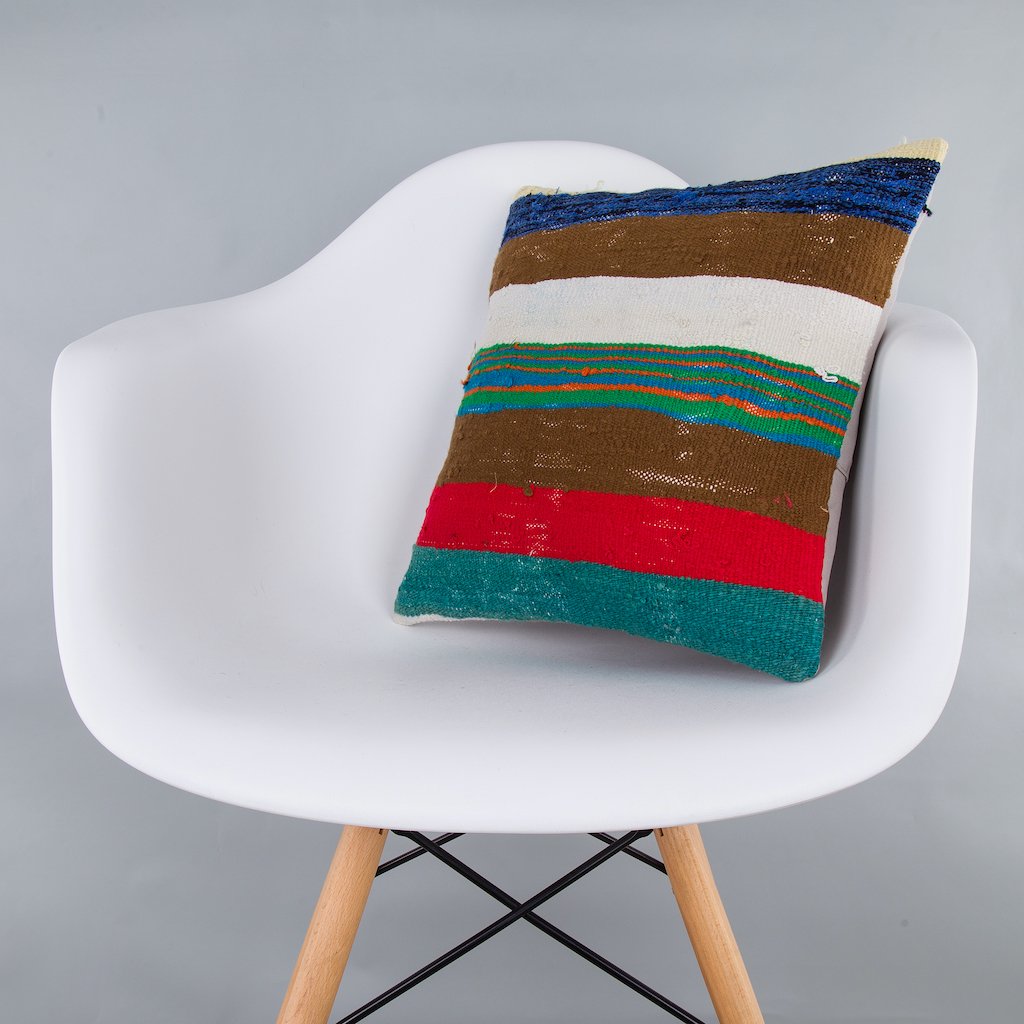 Contemporary_Multiple Color_Kilim Pillow Cover_16x16_Z1006_7313