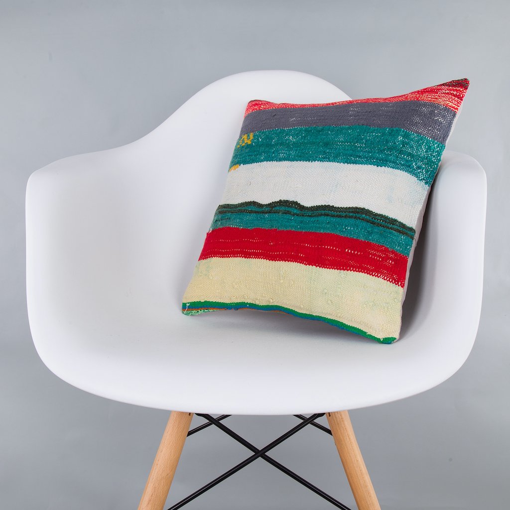 Contemporary_Multiple Color_Kilim Pillow Cover_16x16_Z1006_7314