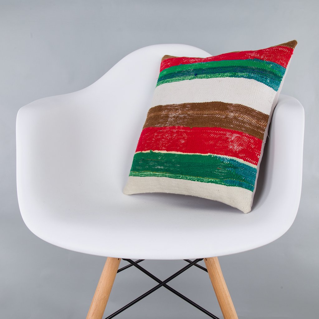 Contemporary_Multiple Color_Kilim Pillow Cover_16x16_Z1006_7317