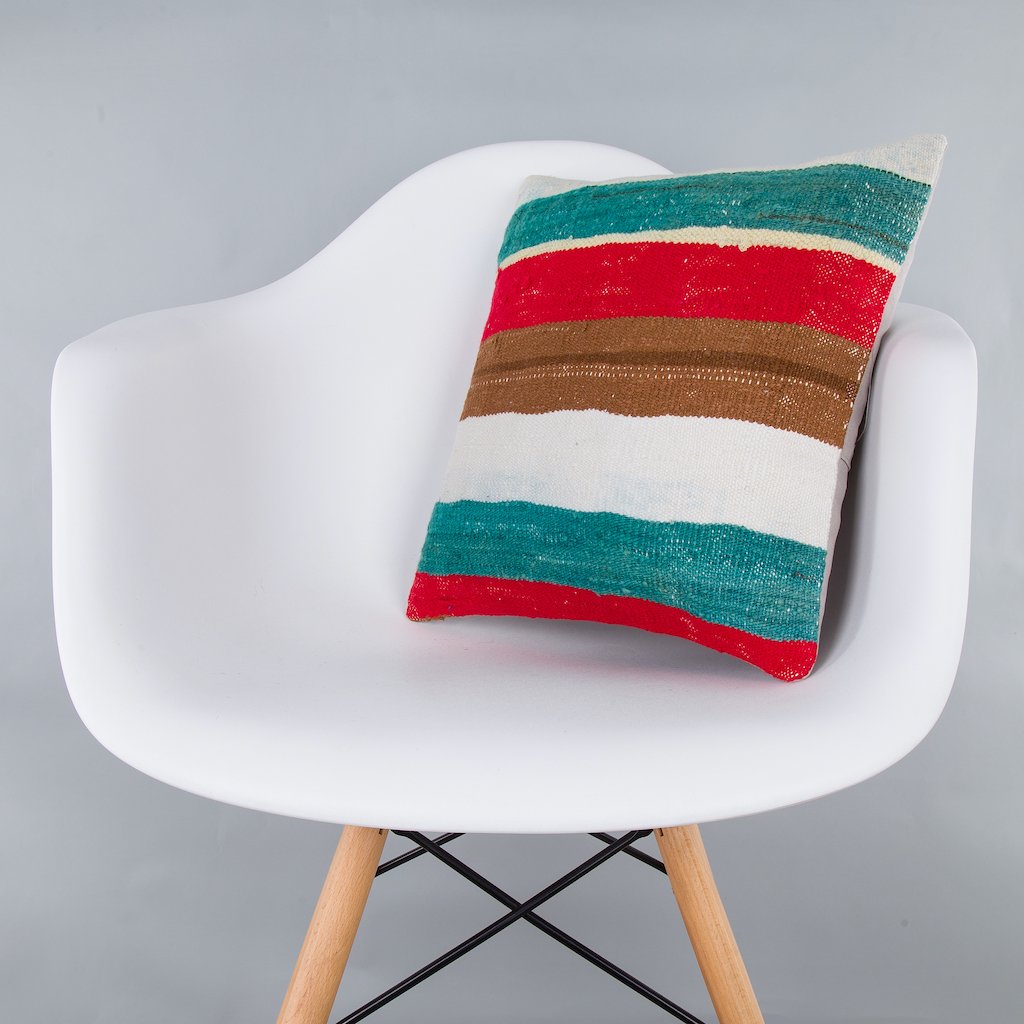 Contemporary_Multiple Color_Kilim Pillow Cover_16x16_Z1006_7318