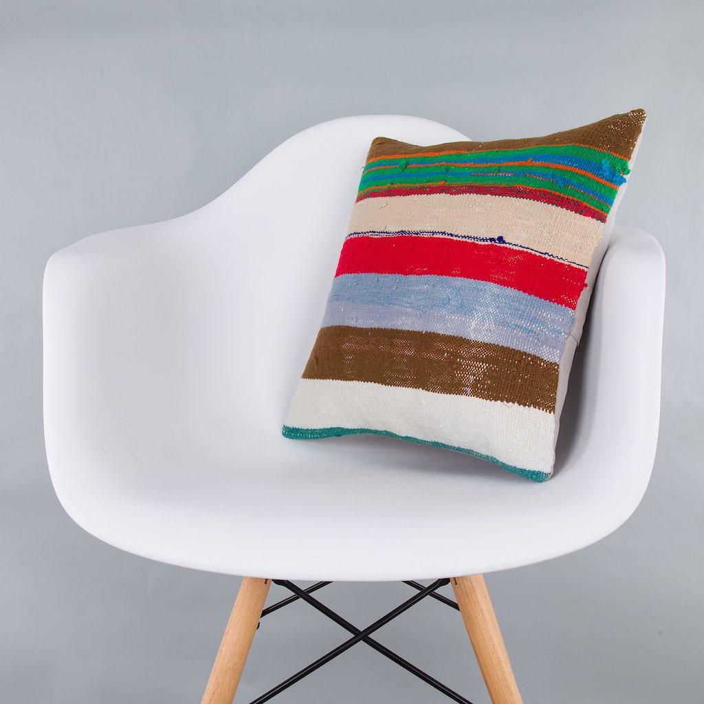 Contemporary_Multiple Color_Kilim Pillow Cover_16x16_Z1006_7566
