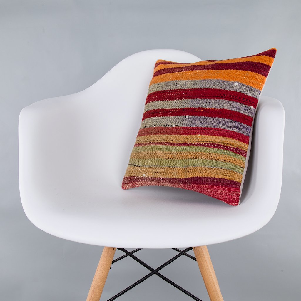 Contemporary_Multiple Color_Kilim Pillow Cover_16x16_Z1006_7585