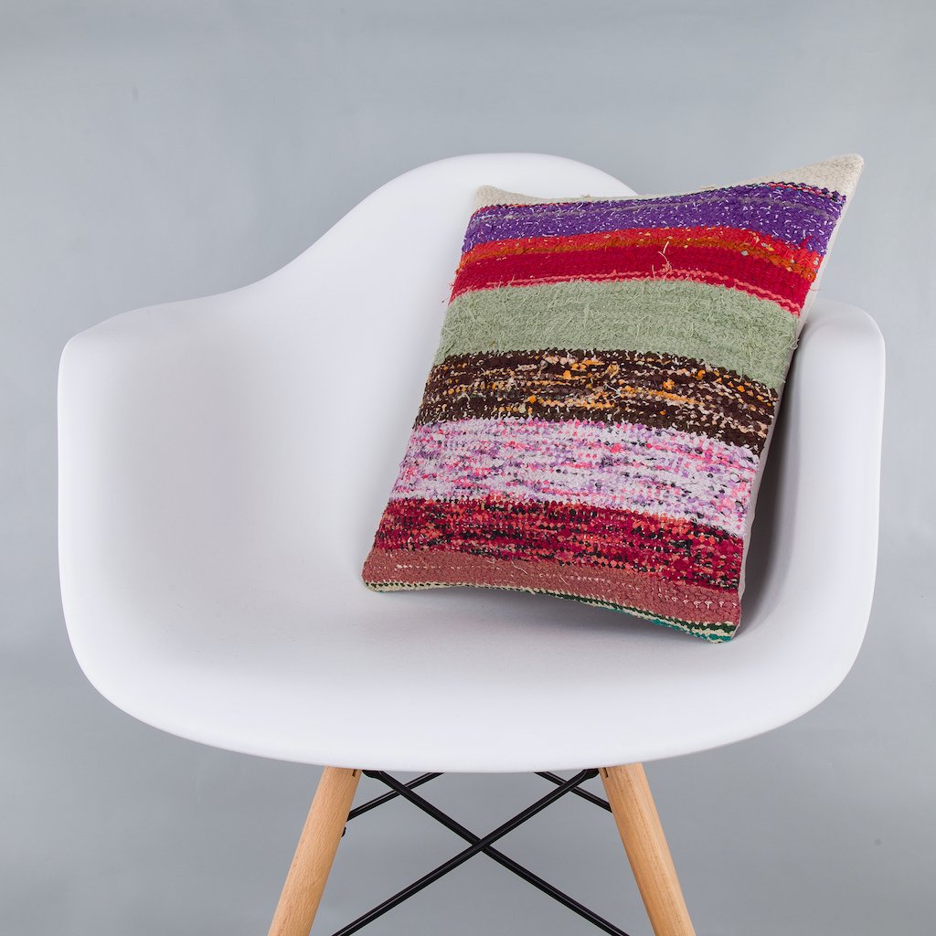 Contemporary_Multiple Color_Kilim Pillow Cover_16x16_Z1006_7586