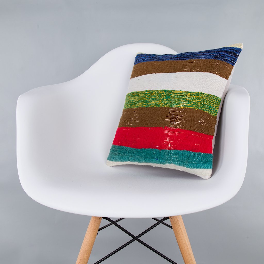 Contemporary_Multiple Color_Kilim Pillow Cover_16x16_Z1006_7592