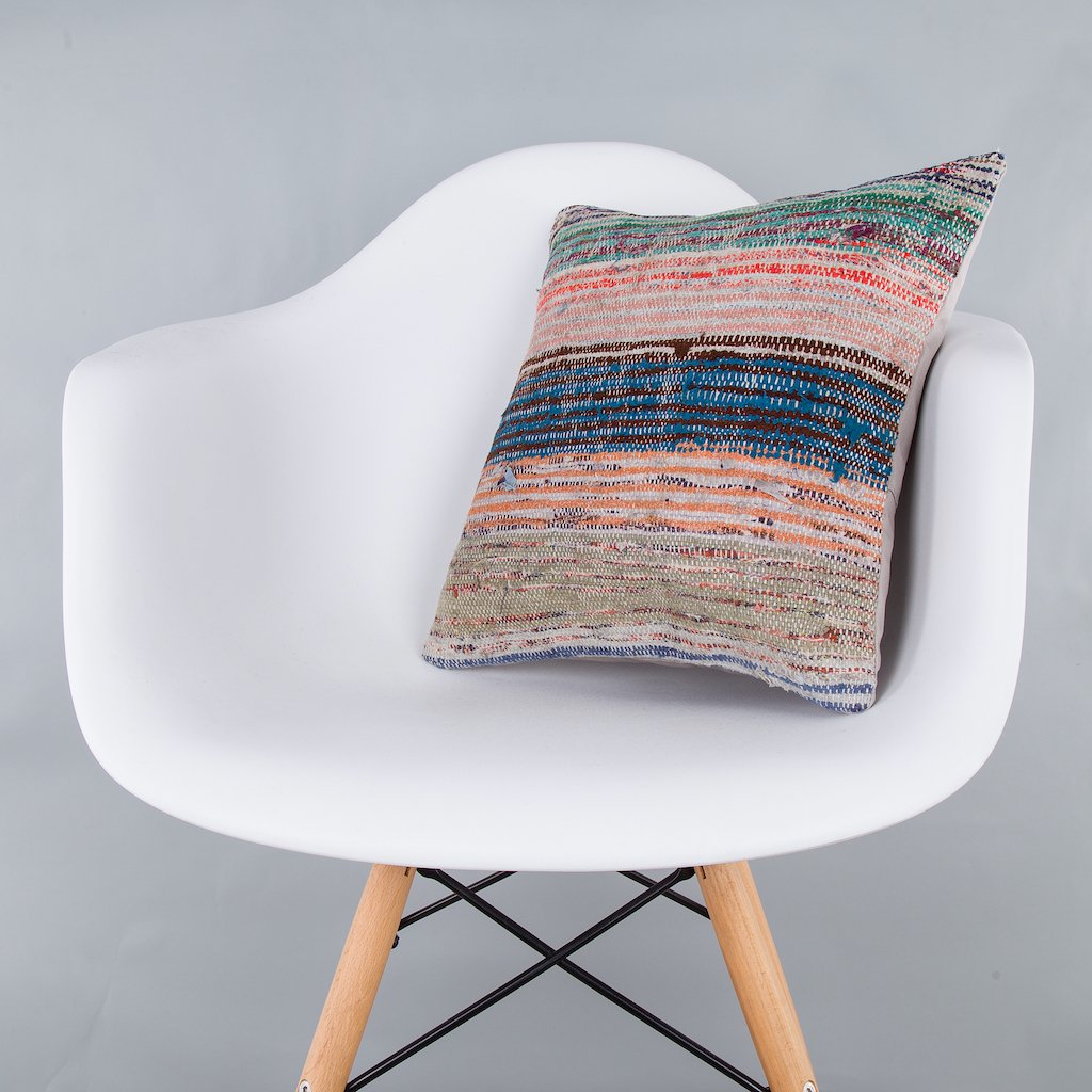 Contemporary_Multiple Color_Kilim Pillow Cover_16x16_Z1006_7614