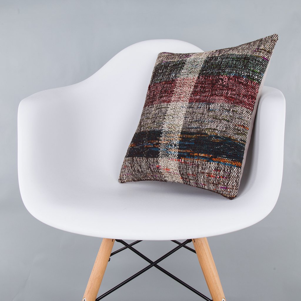 Contemporary_Multiple Color_Kilim Pillow Cover_16x16_Z1006_7627
