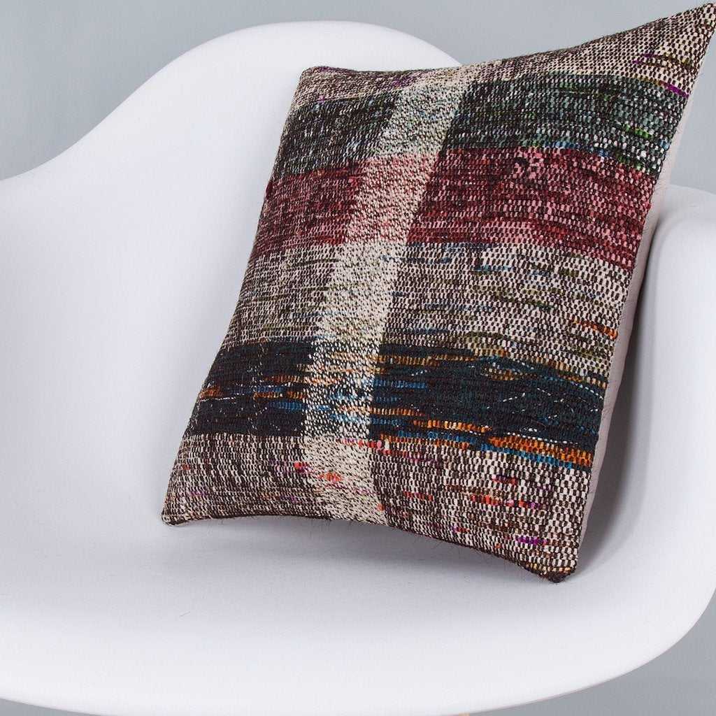 Contemporary_Multiple Color_Kilim Pillow Cover_16x16_Z1006_7627