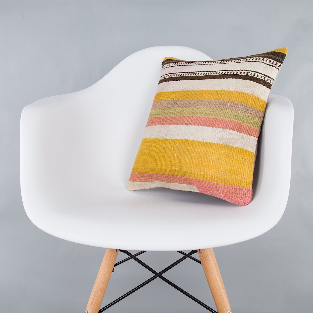 Contemporary_Multiple Color_Kilim Pillow Cover_16x16_Z1006_7861