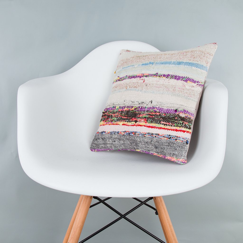 Contemporary_Multiple Color_Kilim Pillow Cover_16x16_Z1006_7991