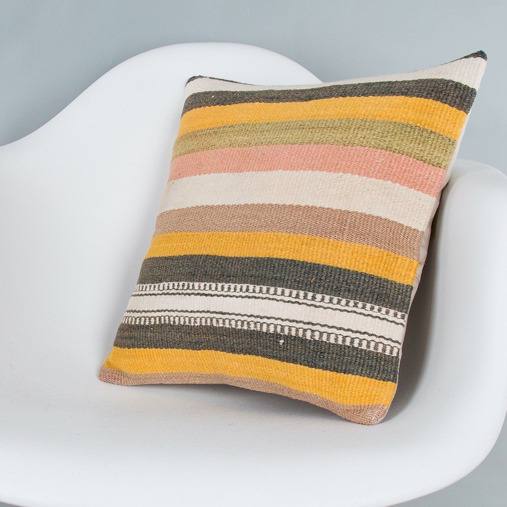 Contemporary_Multiple Color_Kilim Pillow Cover_16x16_Z1006_7996