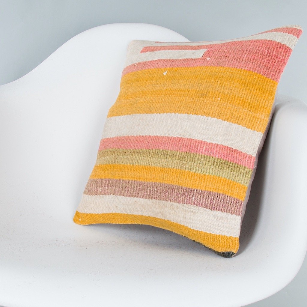 Contemporary_Multiple Color_Kilim Pillow Cover_16x16_Z1006_8116