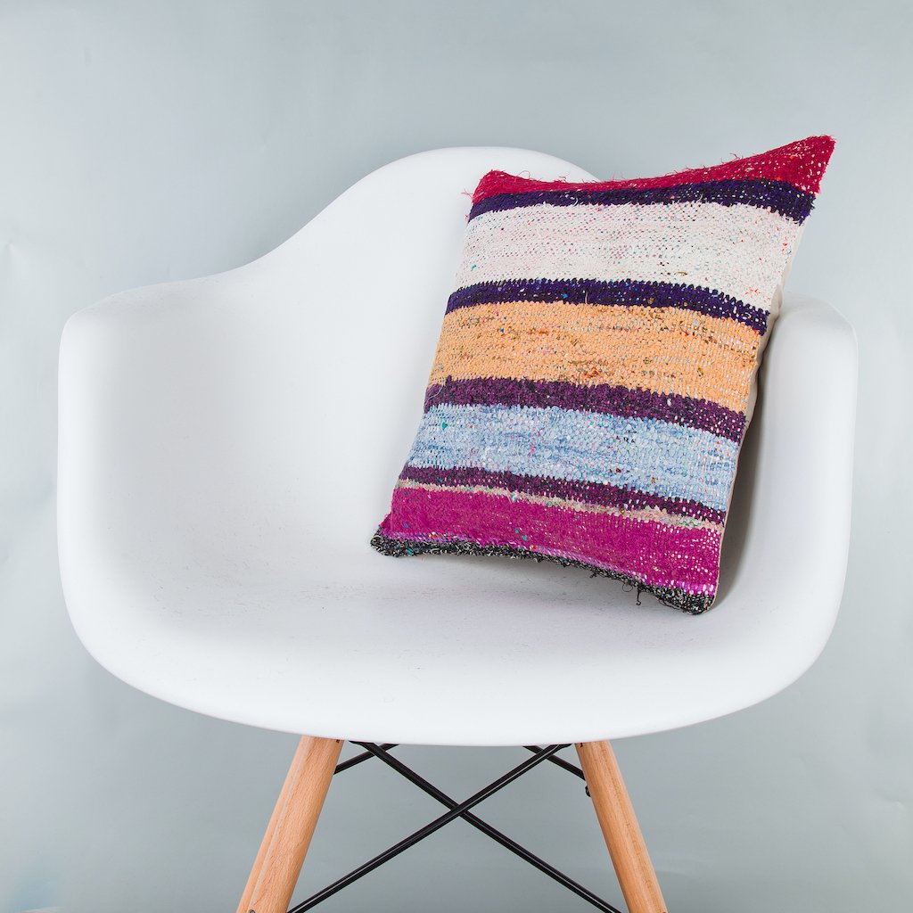 Contemporary_Multiple Color_Kilim Pillow Cover_16x16_Z1006_8122