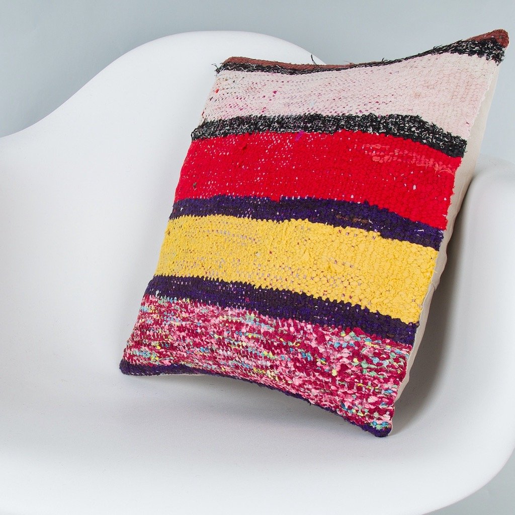 Contemporary_Multiple Color_Kilim Pillow Cover_16x16_Z1006_8171