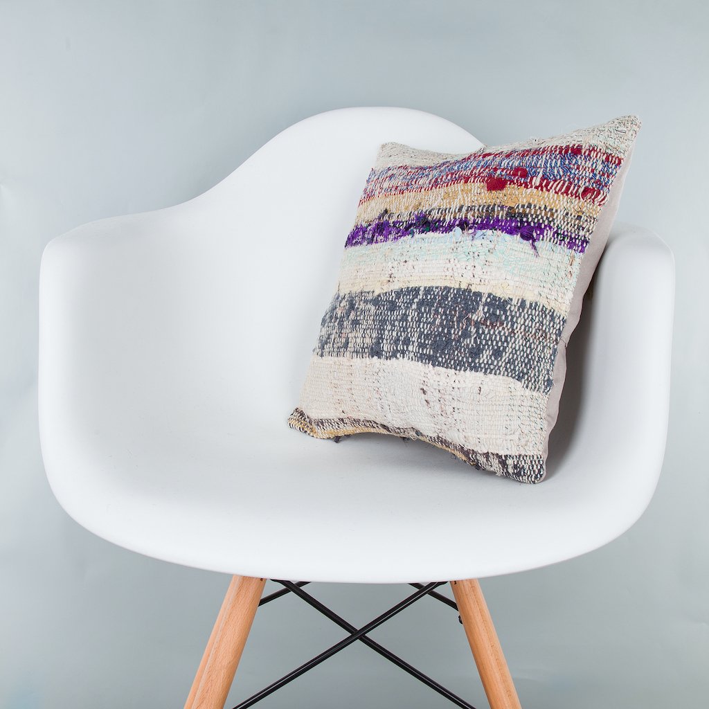 Contemporary_Multiple Color_Kilim Pillow Cover_16x16_Z1006_8180