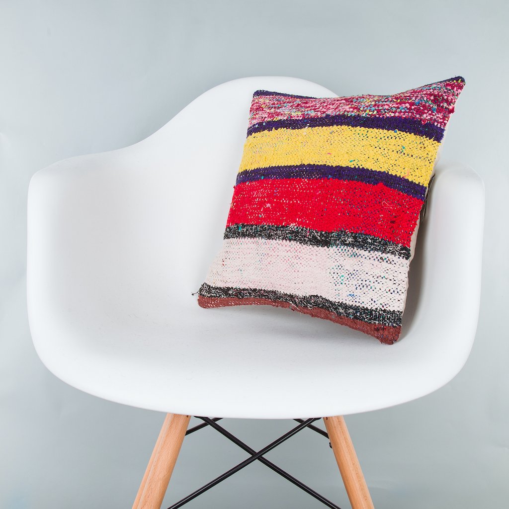 Contemporary_Multiple Color_Kilim Pillow Cover_16x16_Z1006_8334