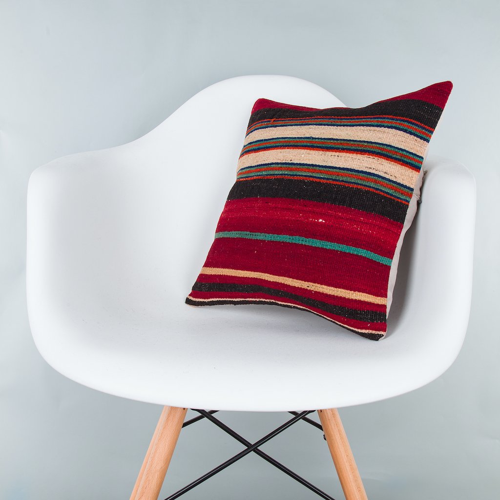 Contemporary_Multiple Color_Kilim Pillow Cover_16x16_Z1006_8349
