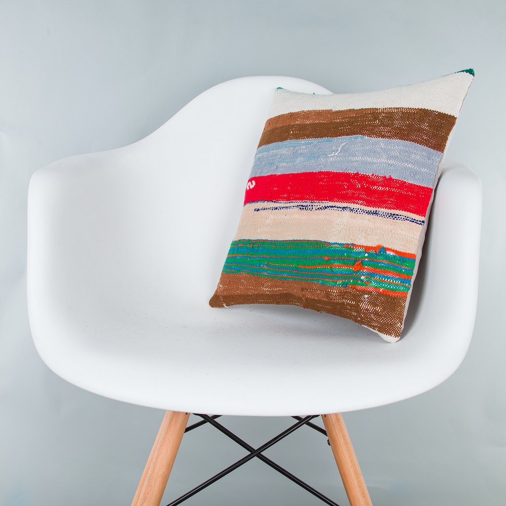 Contemporary_Multiple Color_Kilim Pillow Cover_16x16_Z1006_8419