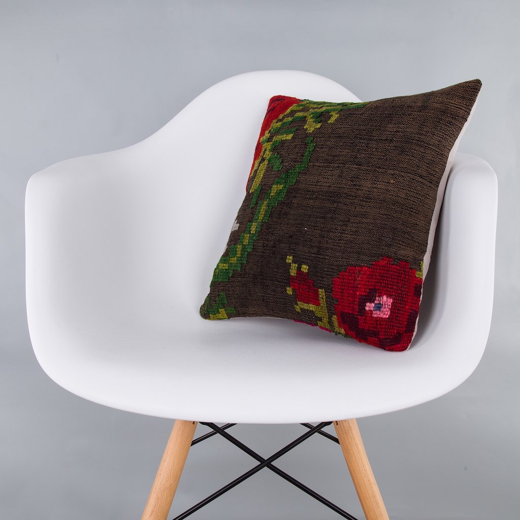 Geometric_Multiple Color_Kilim Pillow Cover_16x16_Z1001_7293