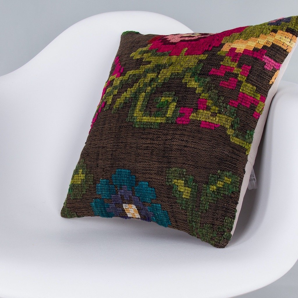 Geometric_Multiple Color_Kilim Pillow Cover_16x16_Z1001_7294